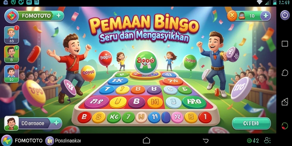 Tampilan gameplay seru dari FOMOTOTO dengan banyak pemain Bingo.