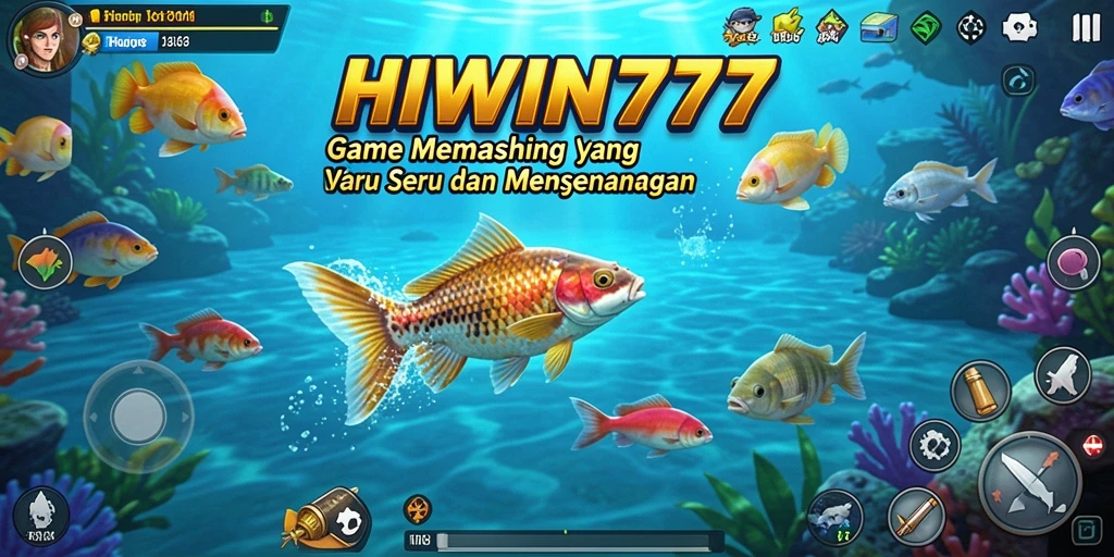 Tampilan gameplay HIWIN777 yang menarik saat memancing.