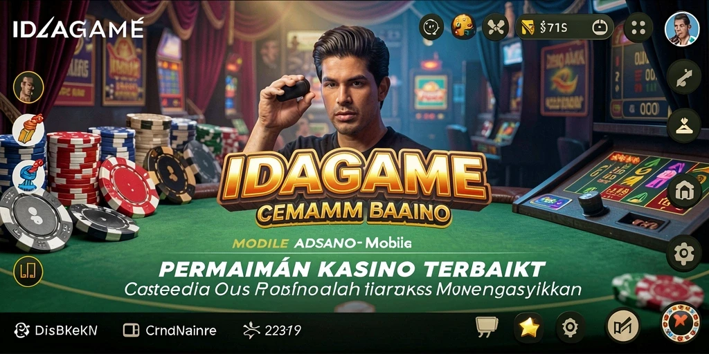 Tampilan gameplay utama IDAGAME dengan pengalaman kasino yang seru.