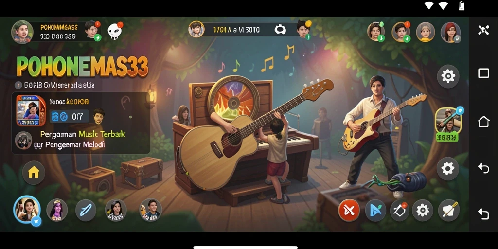 Tampilan gameplay <strong>POHONEMAS33</strong> yang menarik dan interaktif.