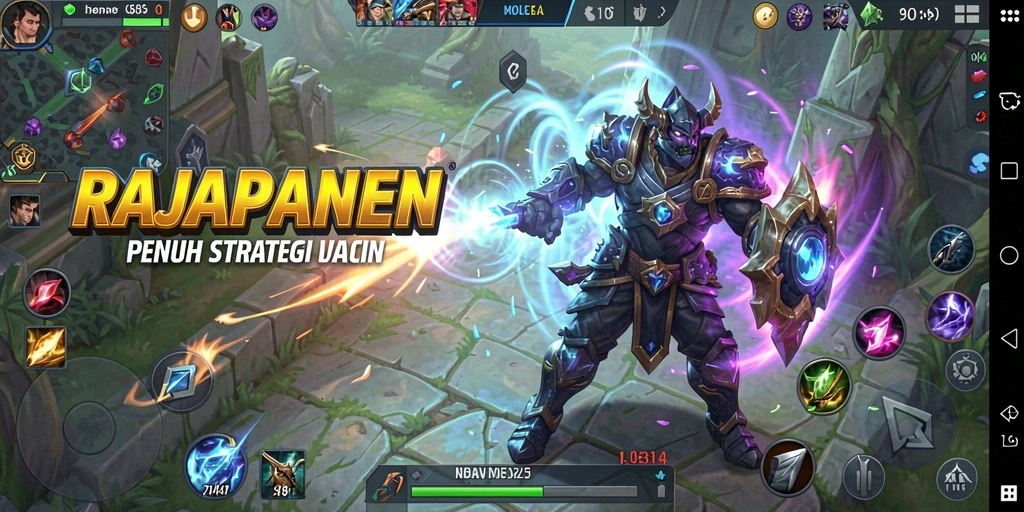 Screenshot gameplay RAJAPANEN dengan aksi seru di medan perang.